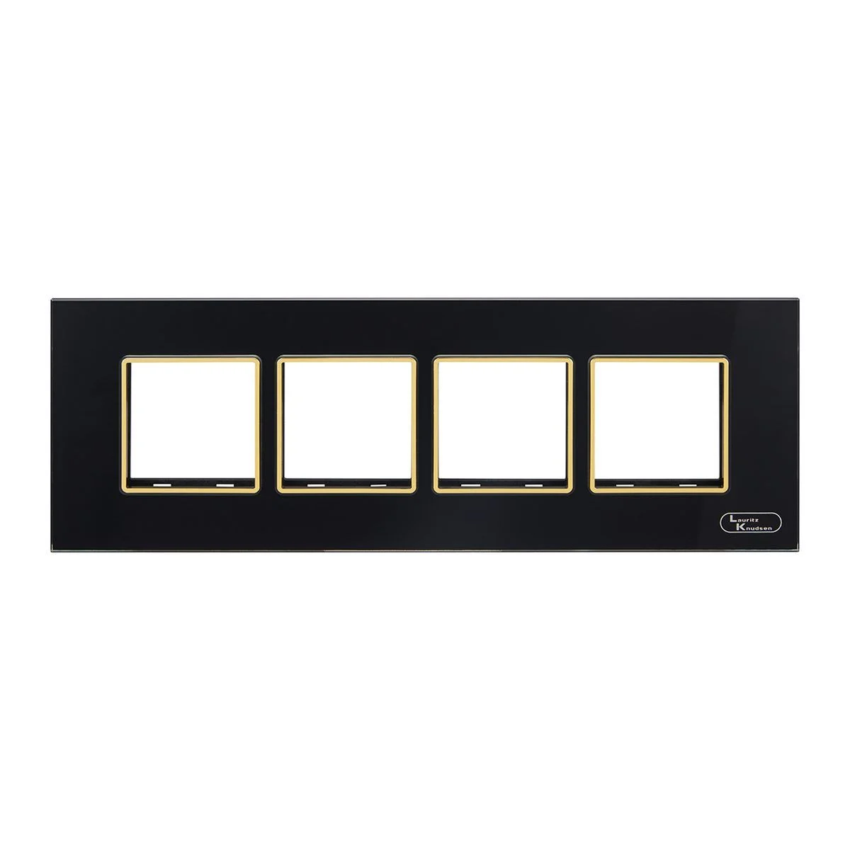 Lauritz Knudsen entice Glass Plate · 8 M · with Grid Frames · Horizontal · Black