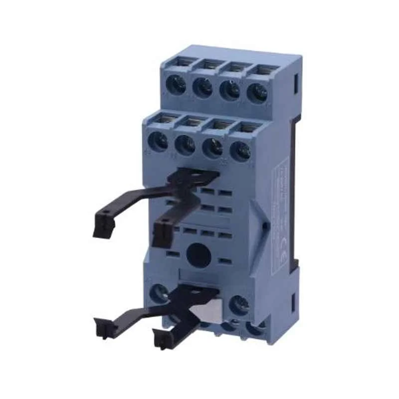 Siemens 7RQ Relay Socket 7 A · 8 Pin · 4 CO · Din Rail Mounting