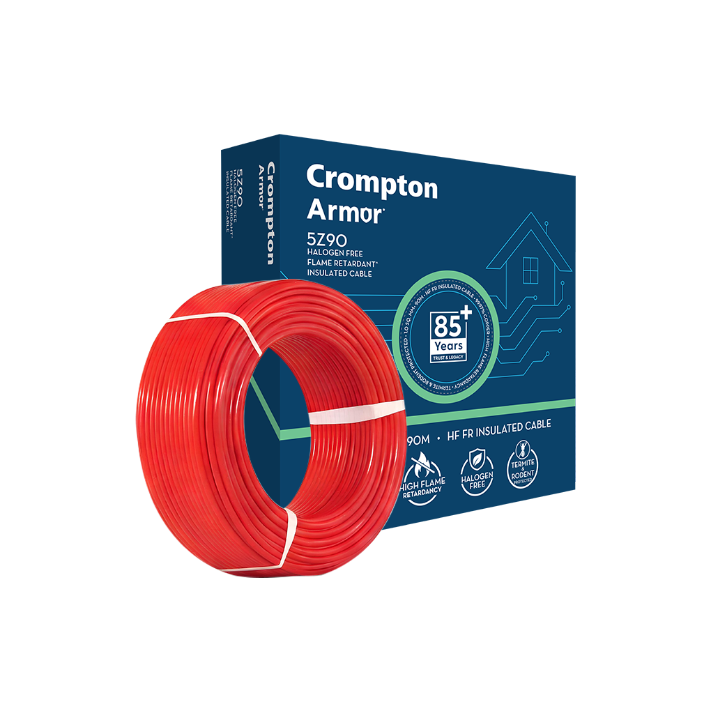 Crompton Armor 5Z90 House Wire · HFFR · 1 sq mm · 90 m · red