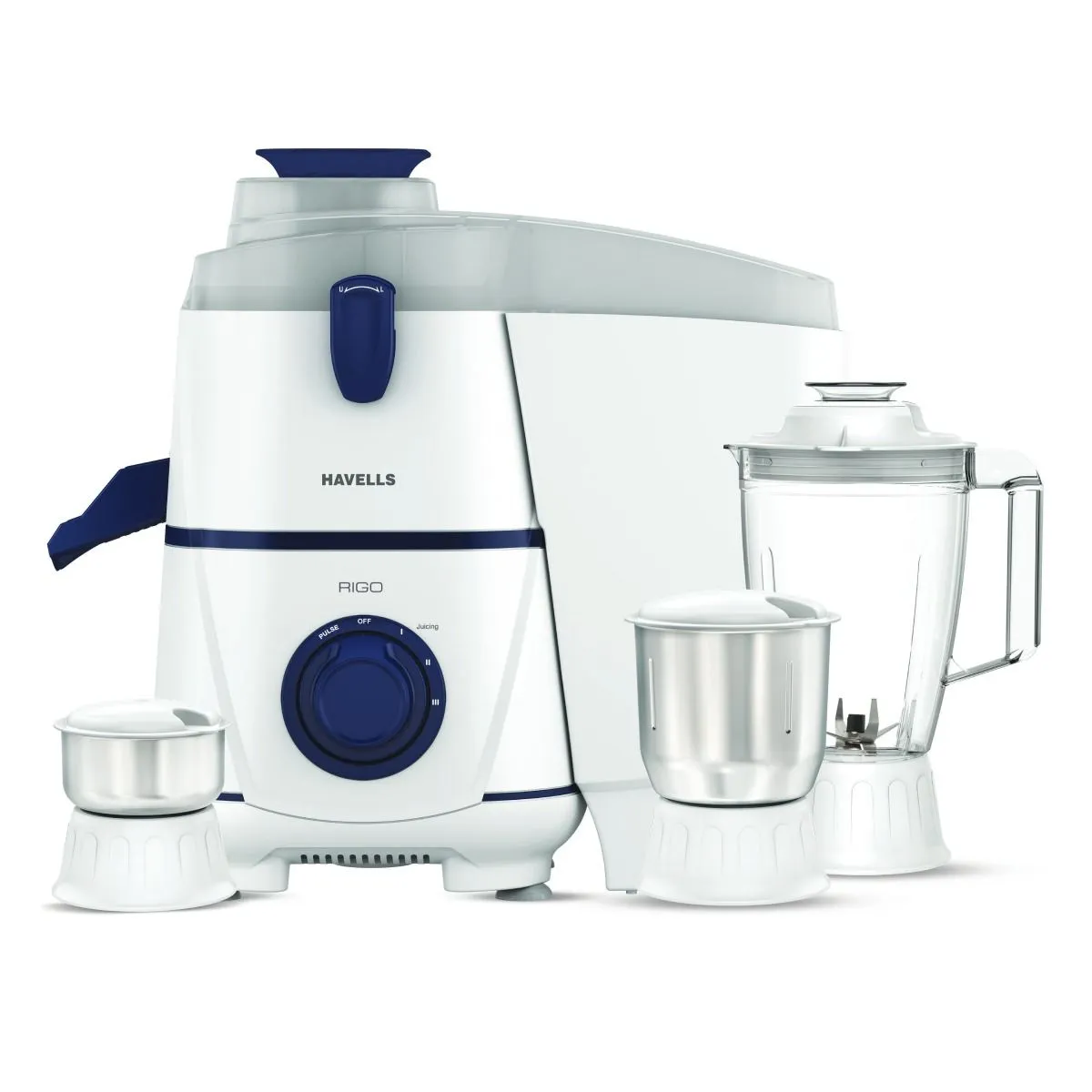 Havells Rigo Mixer Grinder · 500 W · 1.75 L · 3 Jar · White & Blue