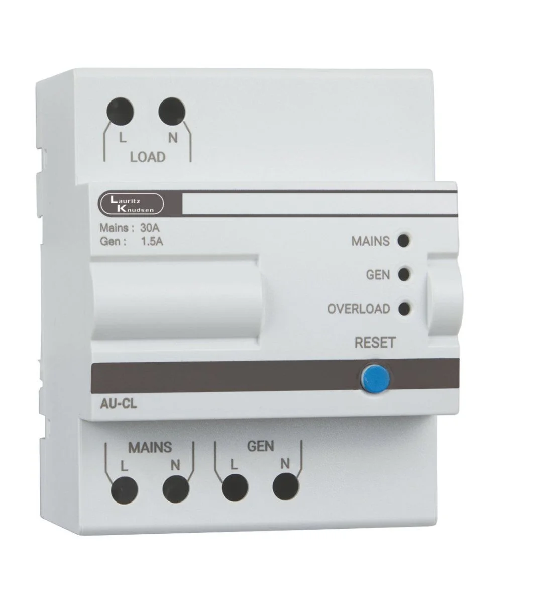 Lauritz Knudsen AU Changeover Switch · 1P+N · 30 A · 230 V AC