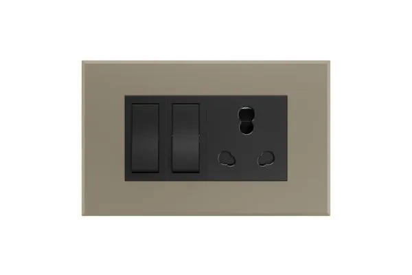 Havells Magnus 4 M Combined Plate · Matt Gold