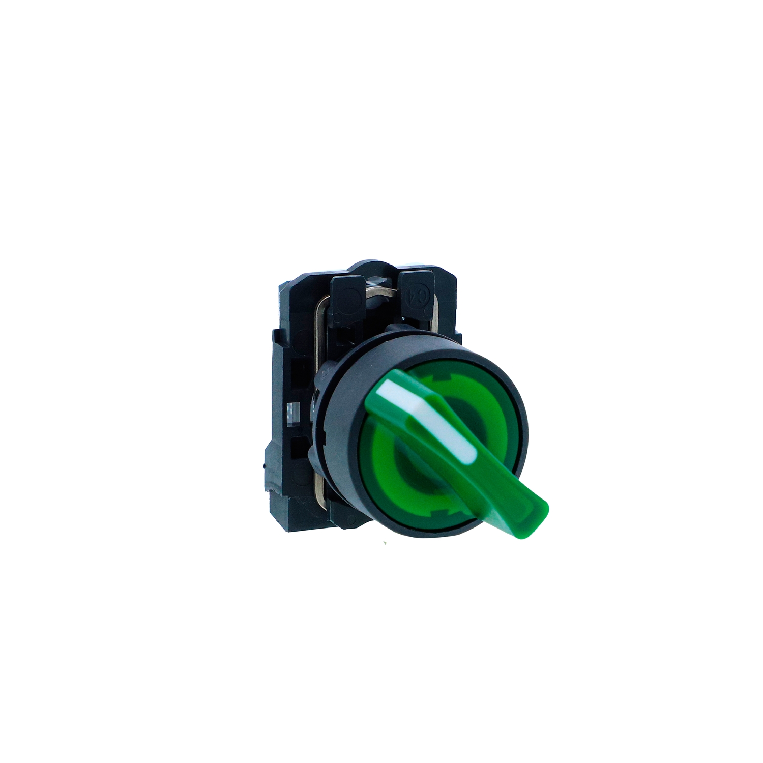 Schneider Harmony XB5N Illuminated Selector Switch · 22 mm · 1 NO · 24 V AC/DC · IP65 · XB5AK123B1N