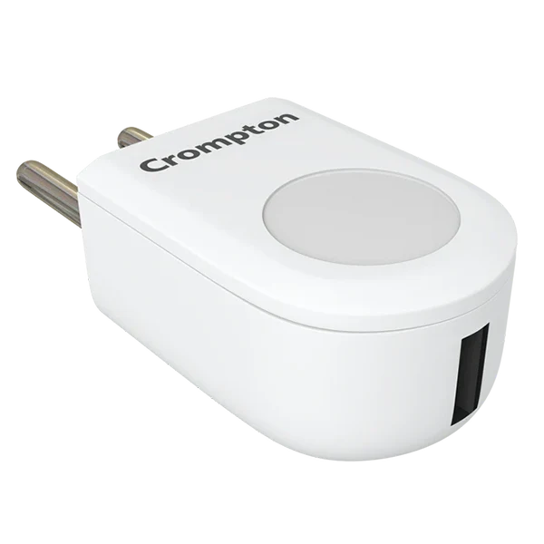 Crompton Night Buddy 0.5 W LED Night Lamp with USB Charger · Warm White