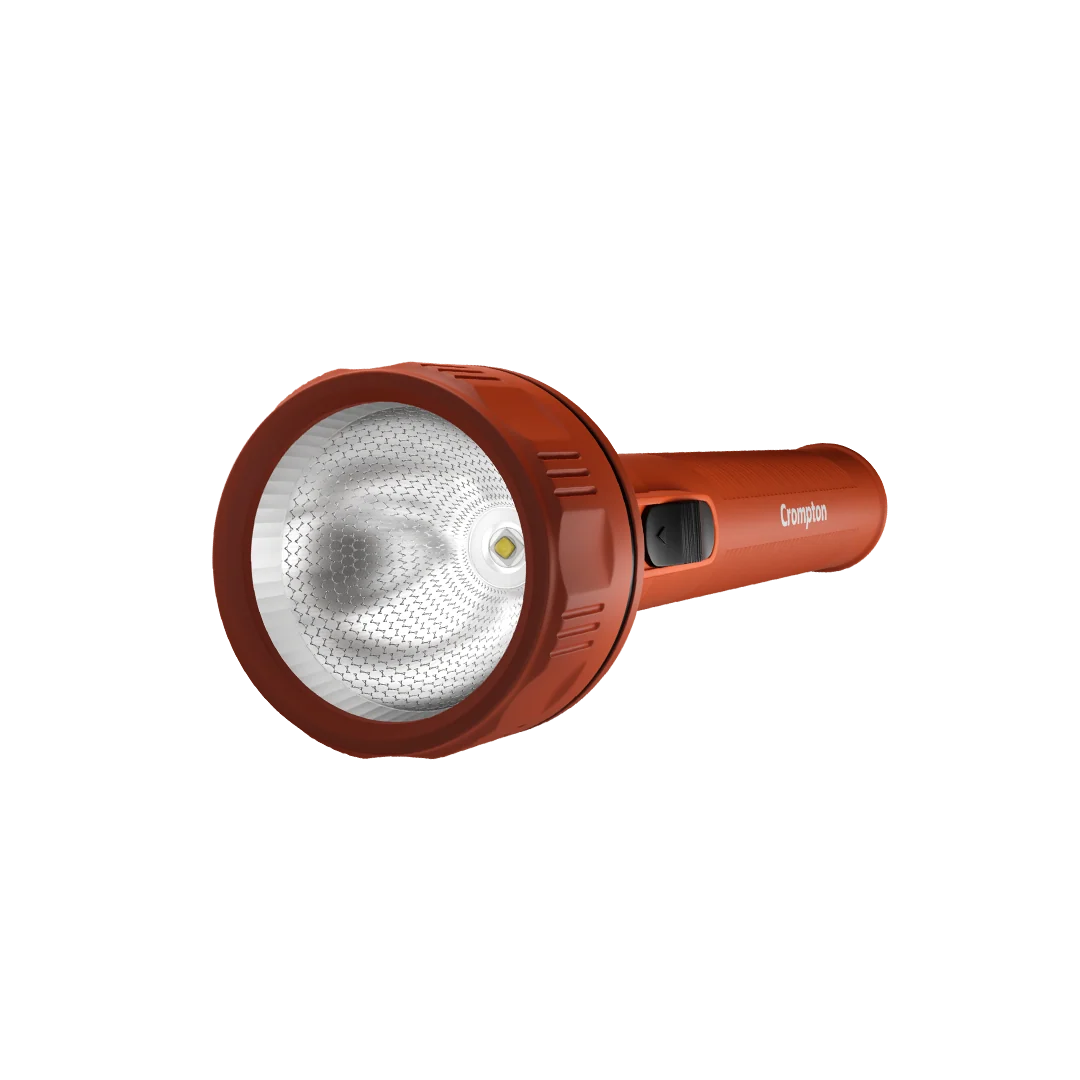 Crompton Power Ray Fighter 1 W LED Torch Dry-Cell · Orange