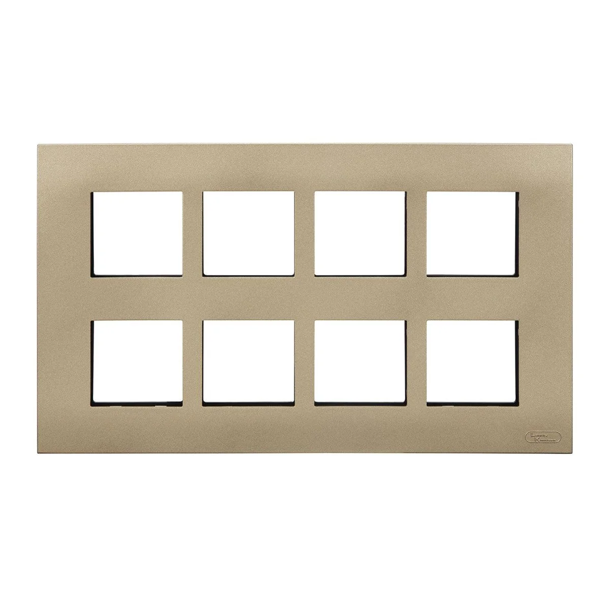 Lauritz Knudsen Encurve 16 M Plate · Vintage Gold