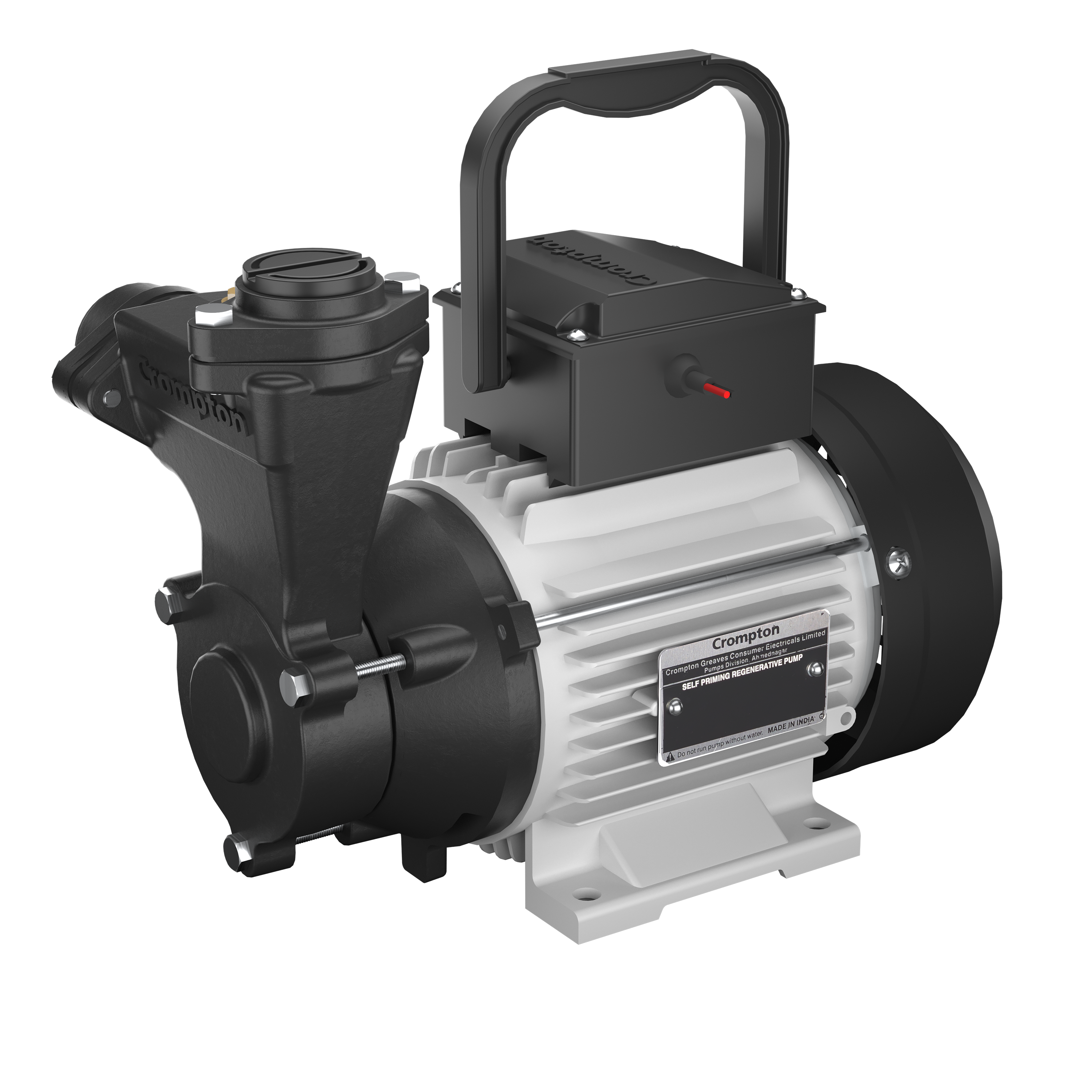 Crompton MASTER DURA I Mini Self Priming Regenerative Pump · 1 HP · Black & silver