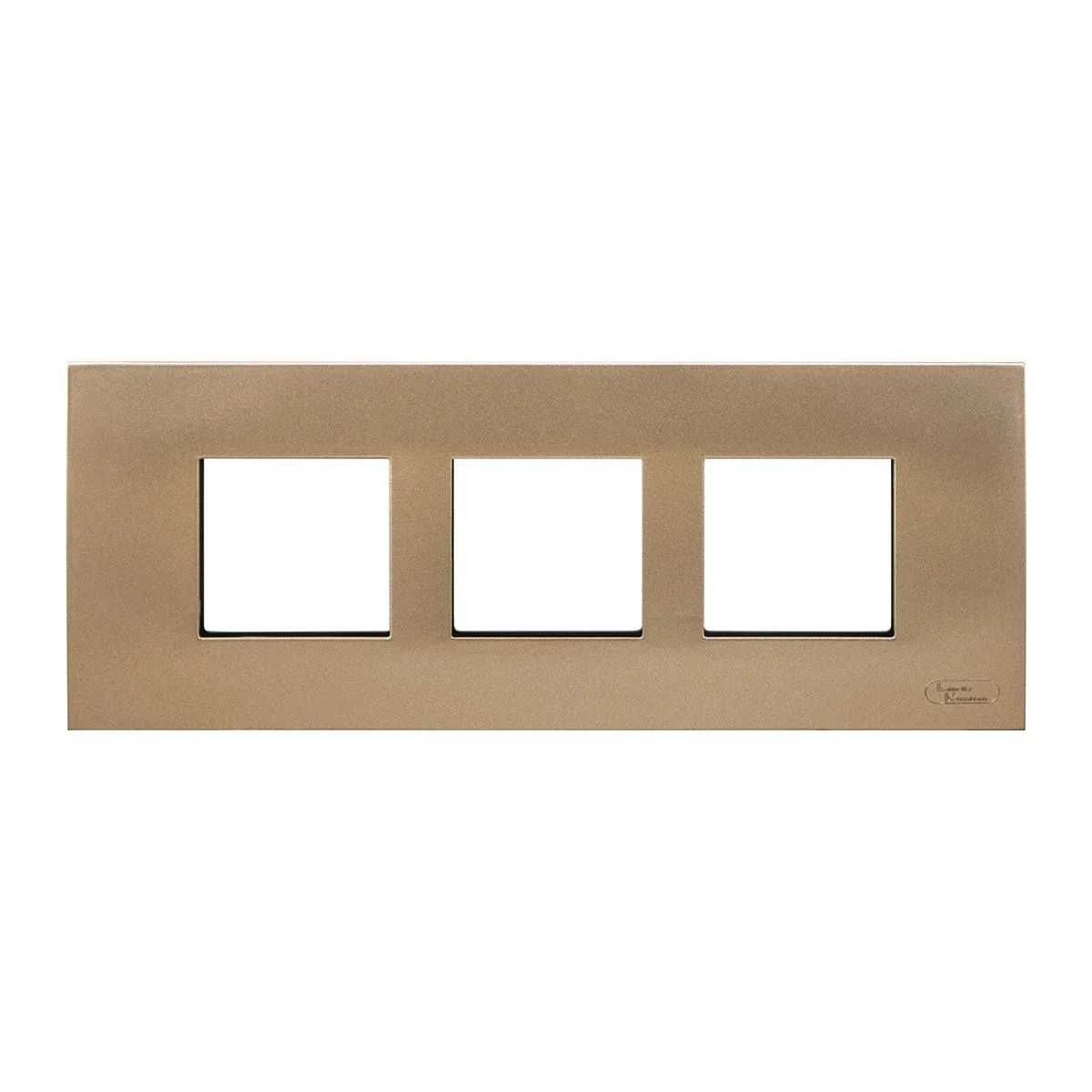 Lauritz Knudsen Encurve 6 M Plate · Antique Bronze