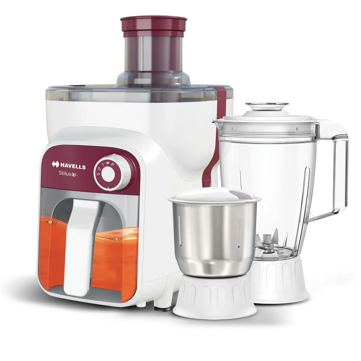 Havells Stilus Juicer Mixer Grinder · 500 W · 1.5 L · White & Purple