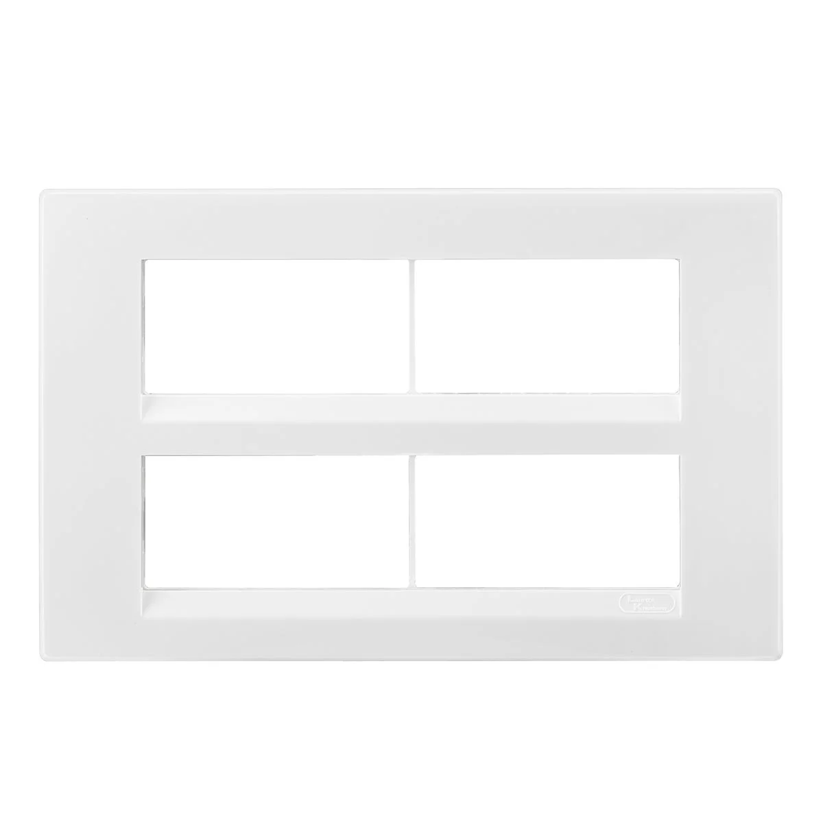 Lauritz Knudsen englaze Cover Plate · 16 M · with Grid Frames · White