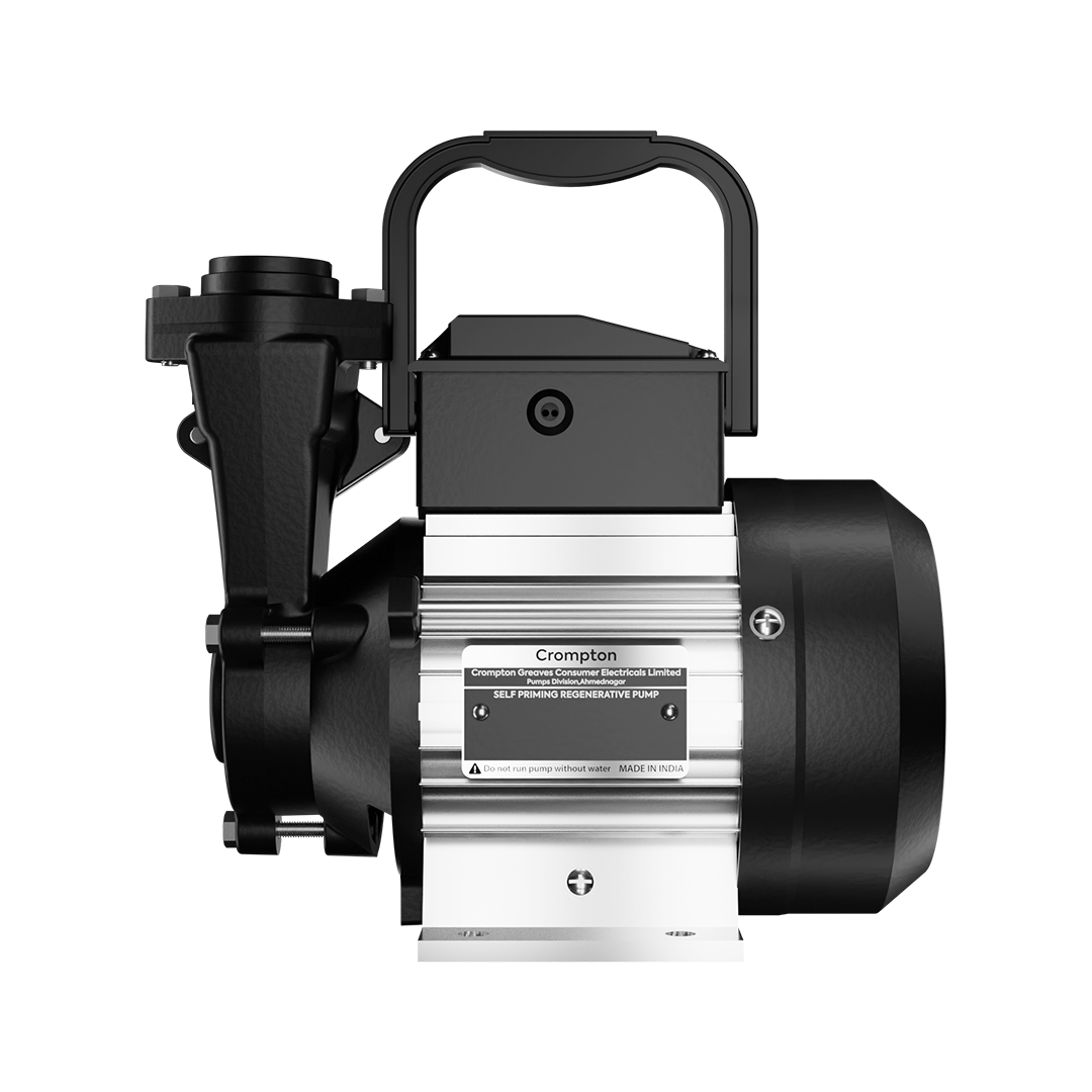 Crompton NILE DURA II Mini Self Priming Regenerative Pump · 0.5 HP · Black & silver