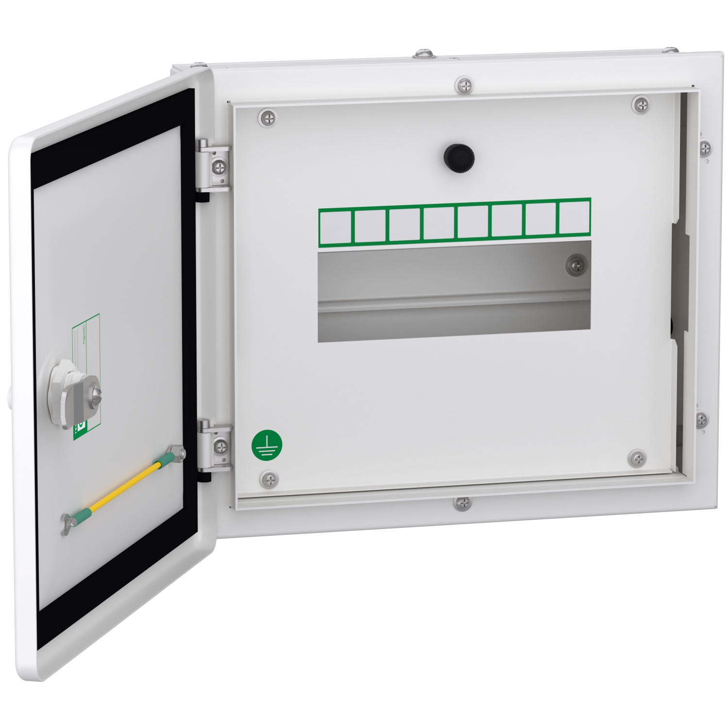 Schneider Acti9 SPN Distribution Board · SPN · 8 modules · double door · IP43 · surface mount