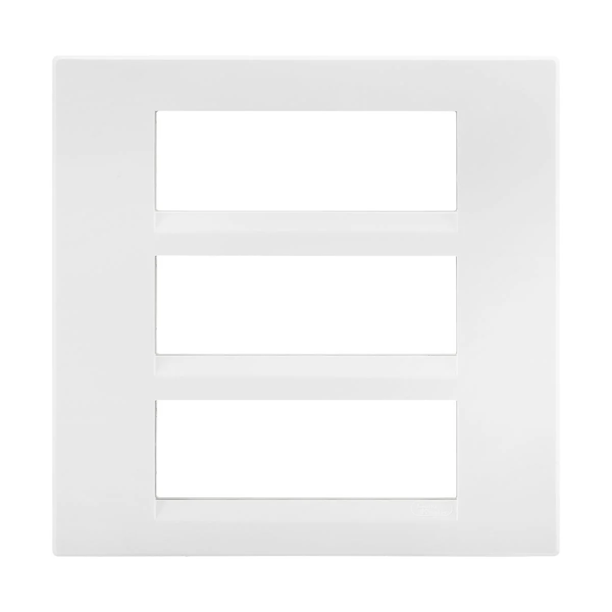 Lauritz Knudsen englaze Cover Plate · 18 M · with Grid Frames · White