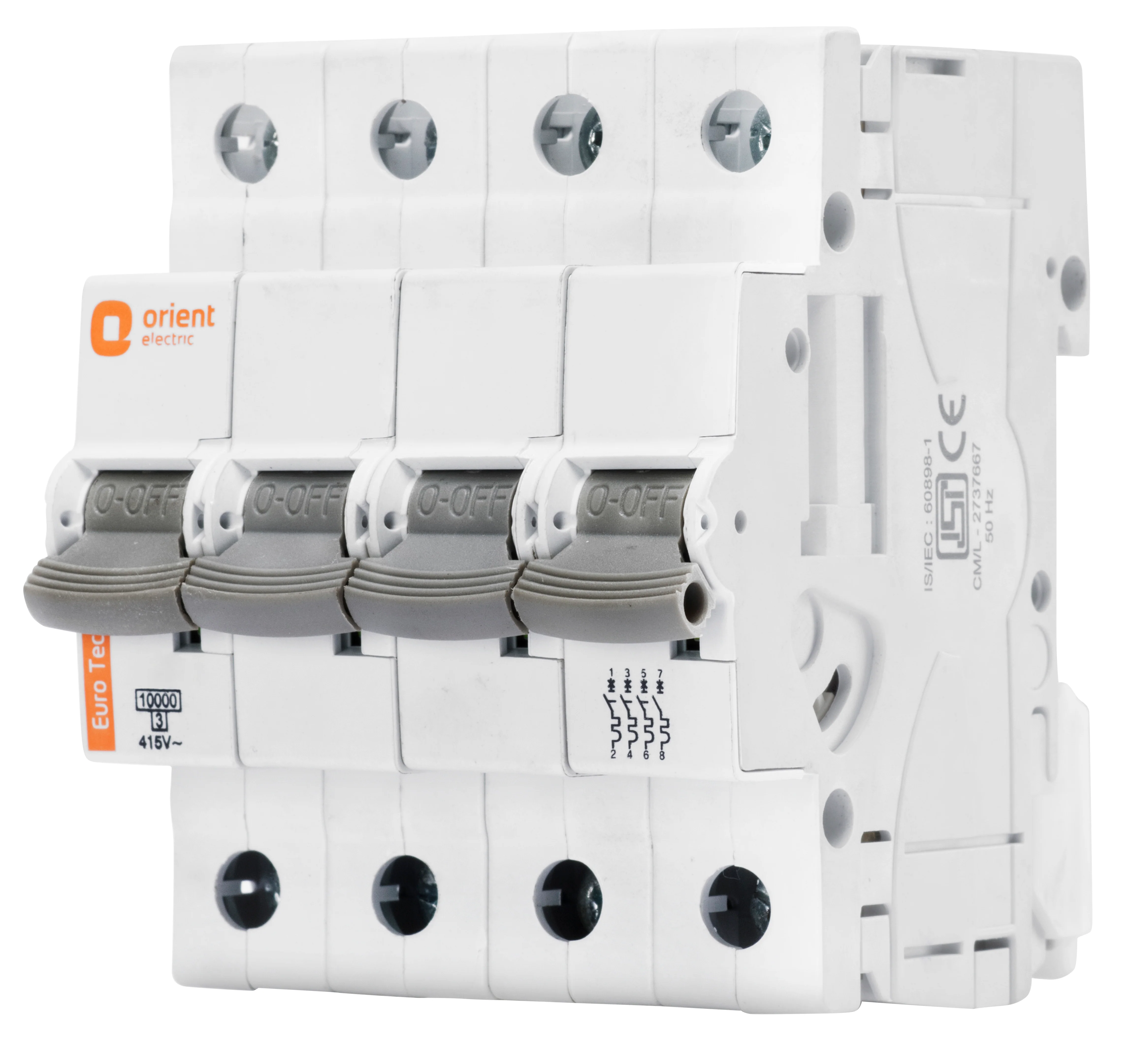 Orient Eurotech MCB Four Pole · Curve C · 16 A