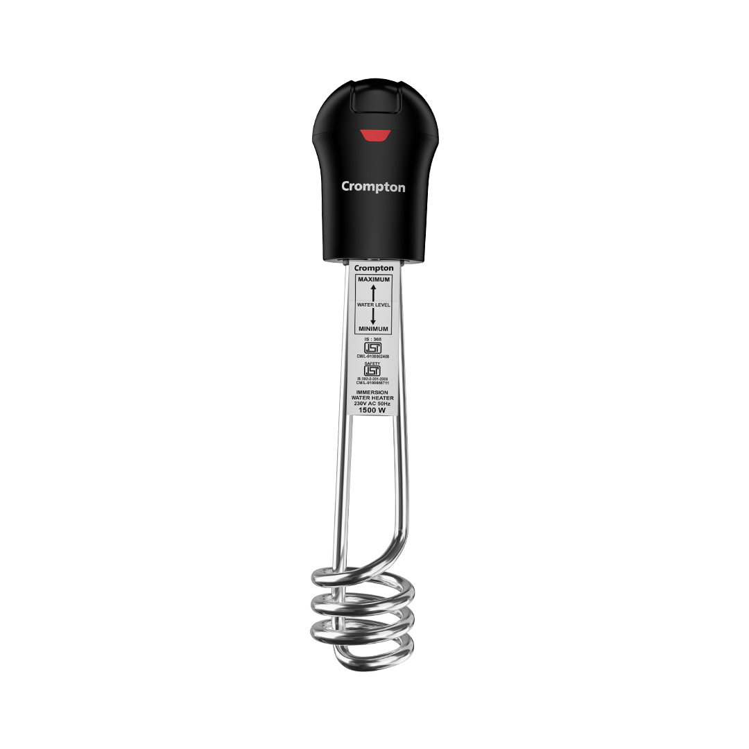 Crompton AIMR SP15A 1500 W Immersion Water Heater with IP68 Protection · Black