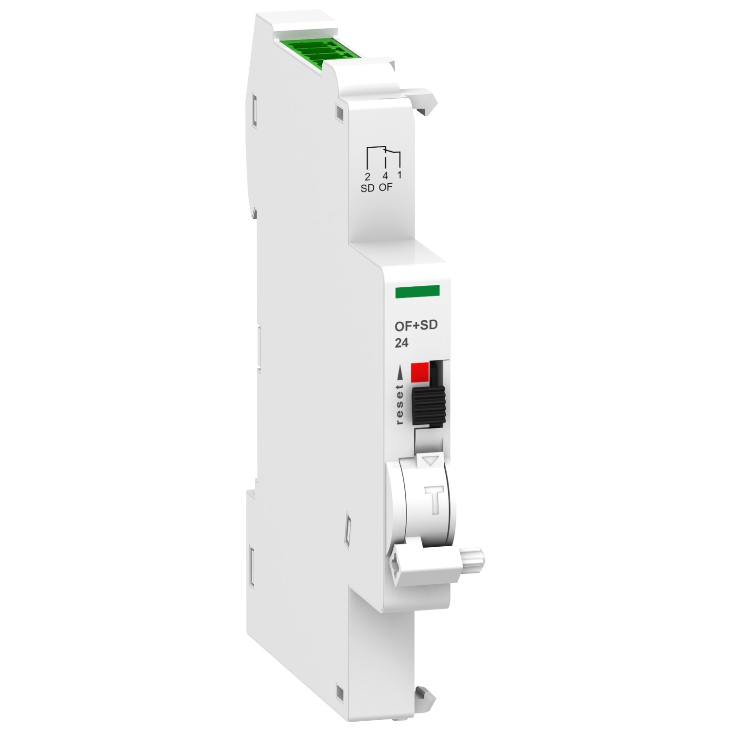 Schneider Acti9 OF+SD 24 OC And Fault Contact · Acti 9 · low level auxiliary contact OF+SD · for C60