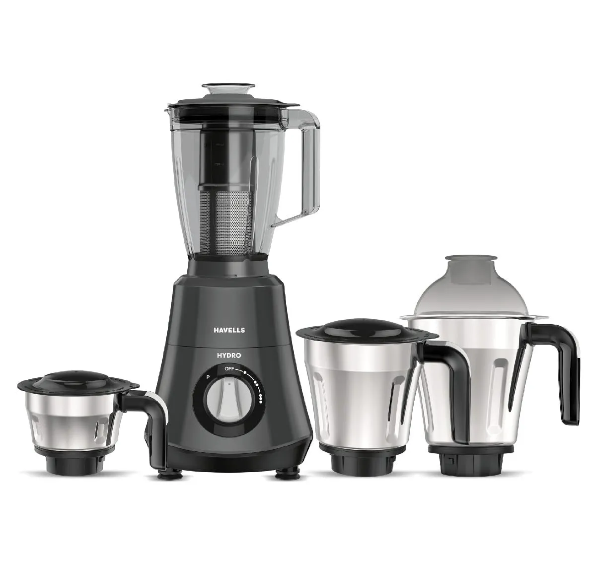 Havells Hydro Mixer Grinder · 750 W · 1.75 L · 4 Jar · Grey