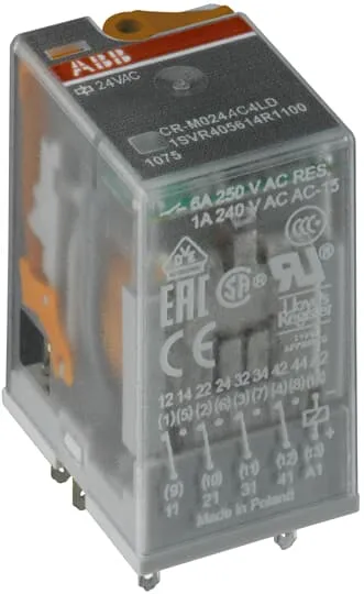 ABB CR-M110AC2 Pluggable Interface Relay · 2 C/O · 110 V AC coil · 250 V / 12 A contacts