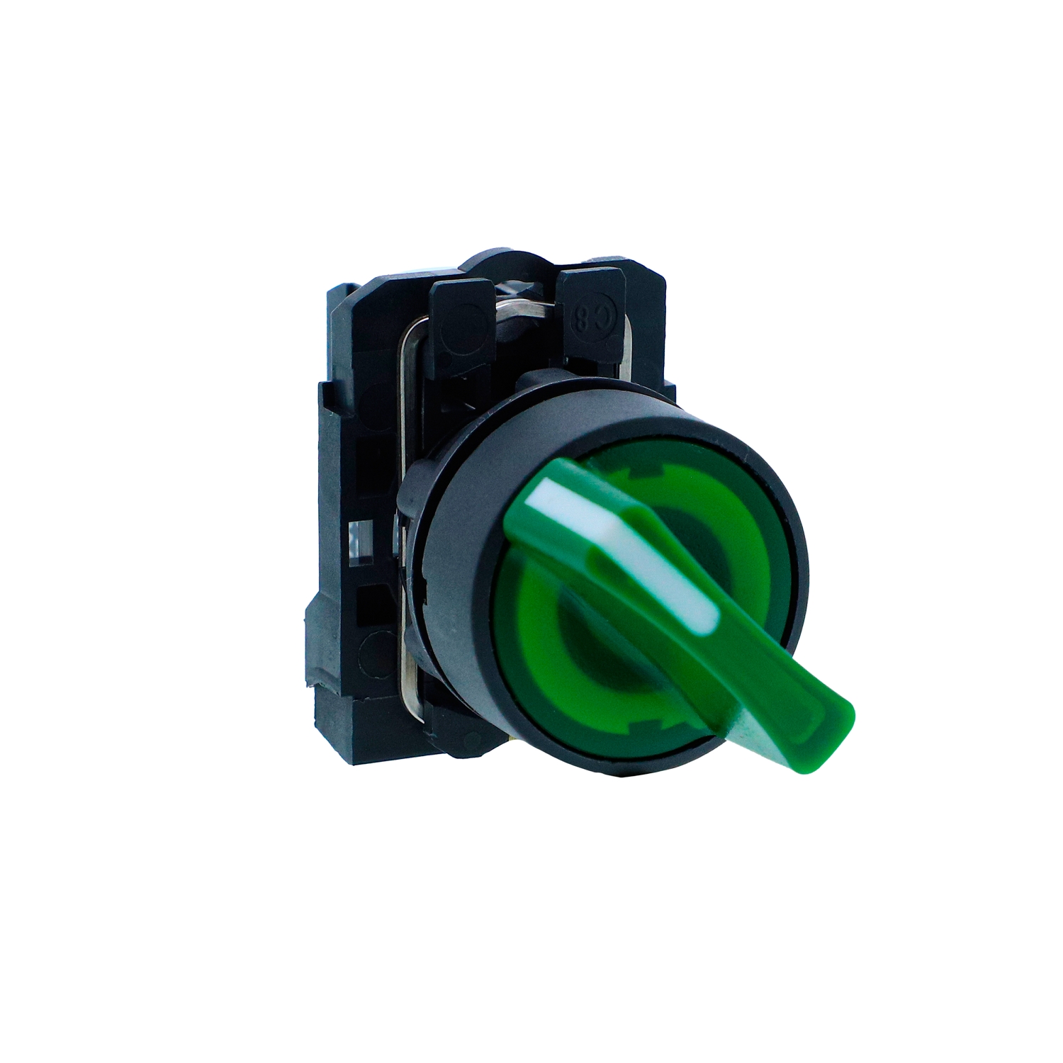 Schneider Harmony XB5N Illuminated Selector Switch · 22 mm · 1 NO · 24 V AC/DC · IP65 · XB5AK143B1N