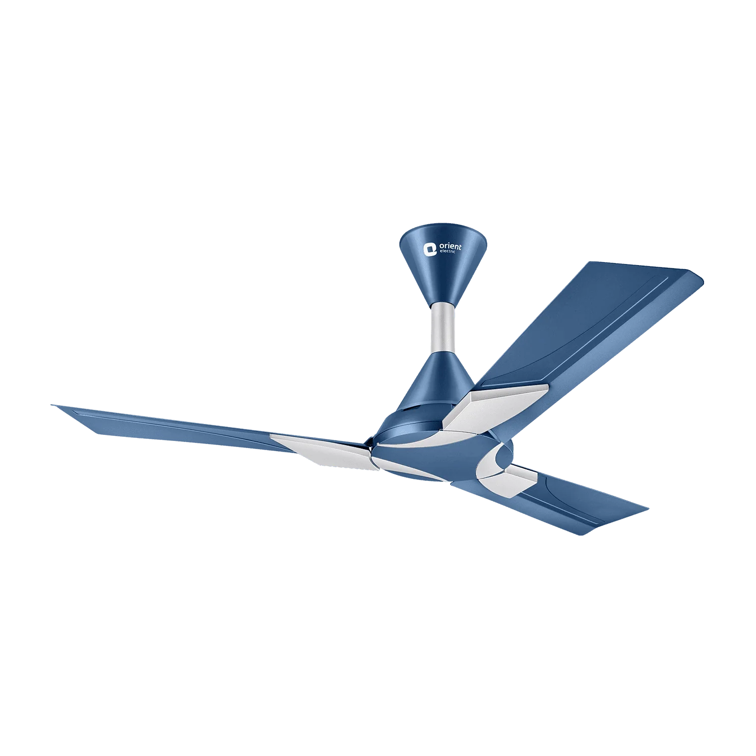 Orient Wendy Stylish Ceiling Fan · 1200mm · Azure Blue Silver