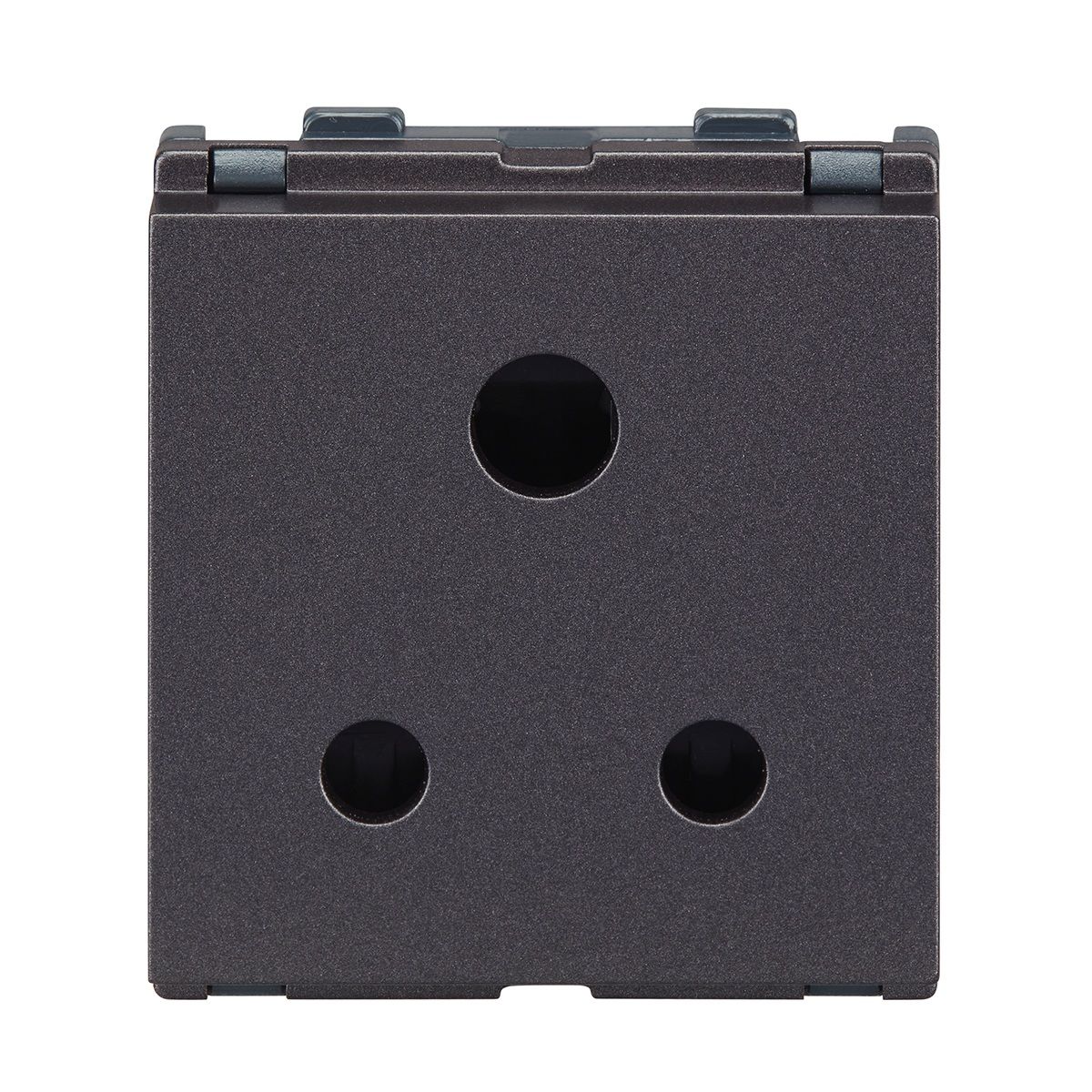 Lauritz Knudsen englaze Power Socket · 6 A · 3 Pin · 2 M · with Safety Shutter · Heavy Duty · Grey