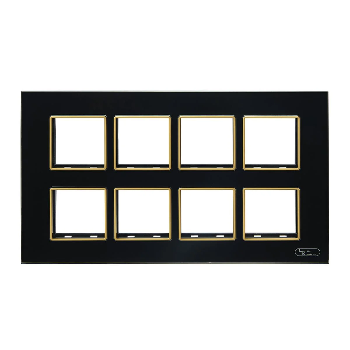 Lauritz Knudsen entice Glass Plate · 16 M · with Grid Frames · Black