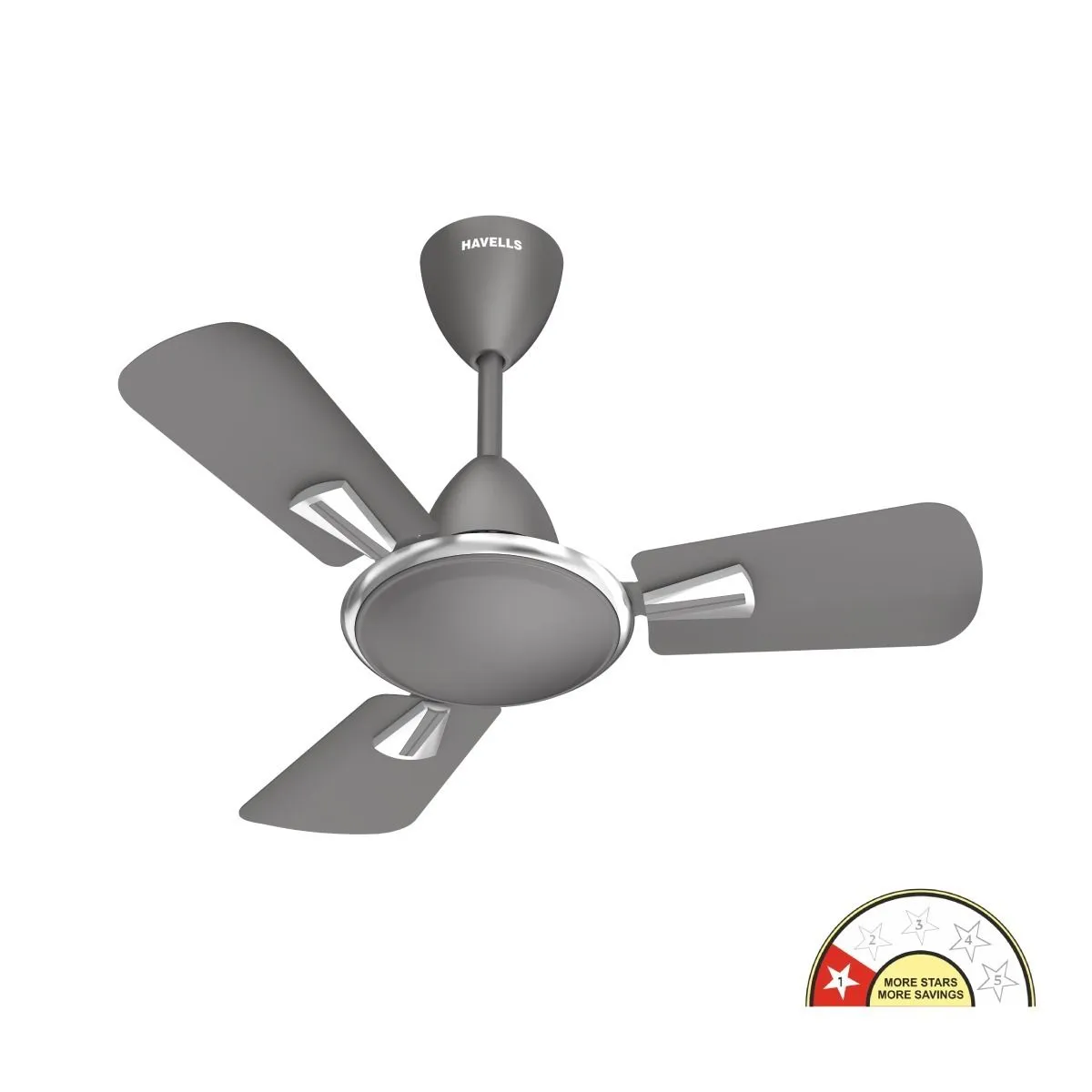Havells Quickair Neo Regular Ceiling Fan · Stone Grey · 600 mm