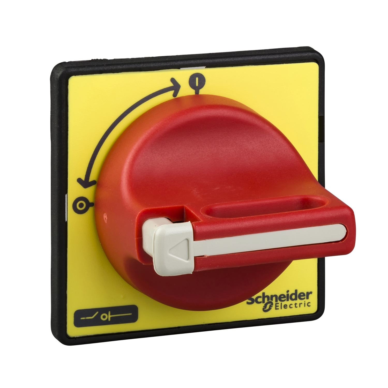 Schneider TeSys KCF1 Rotary Handle · TeSys VARIO / Mini VARIO · front and red rotary handle