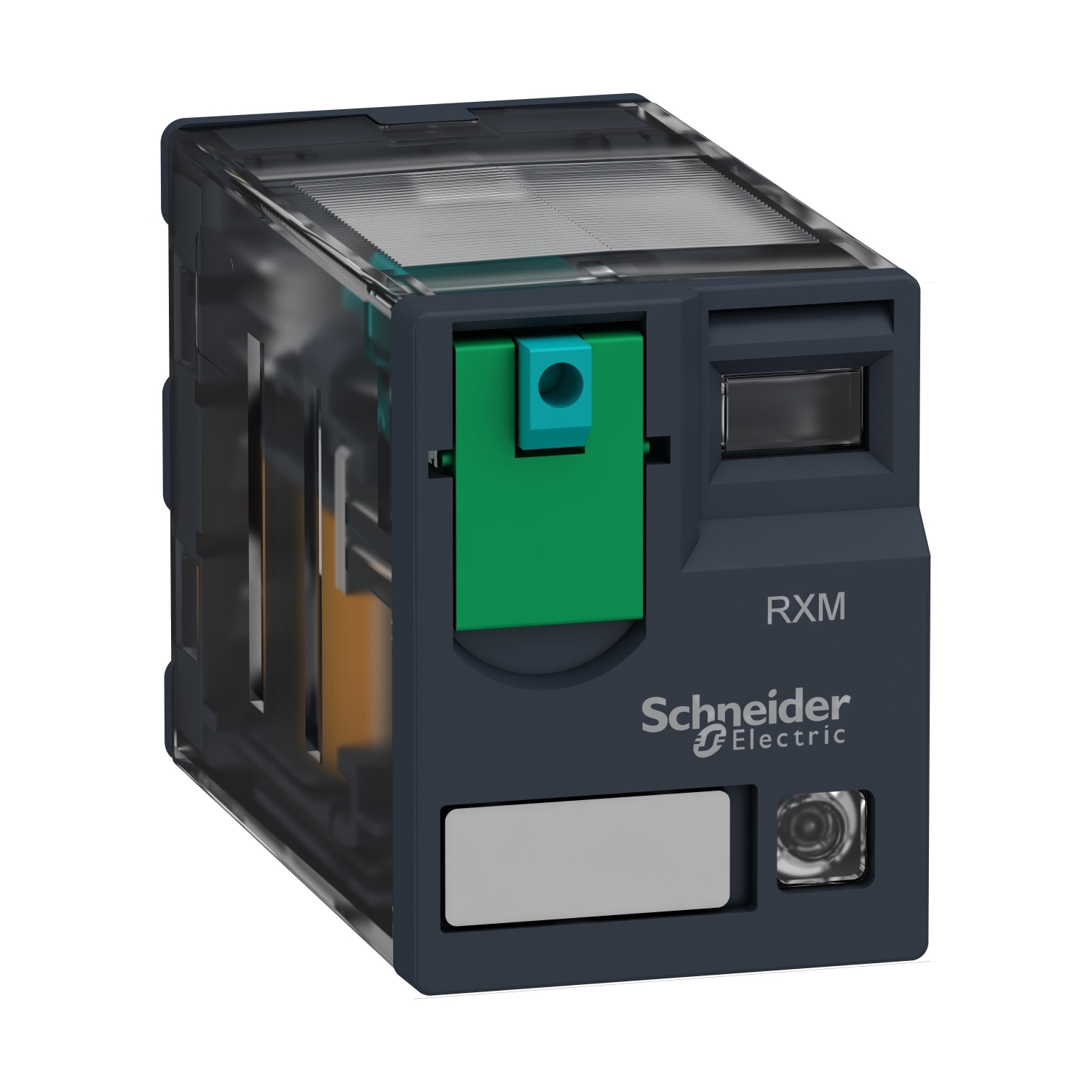 Schneider Harmony Plug-in Relay · 2 C/O · 12 A · 24 V DC coil · IP40 · RXM2AB2BD