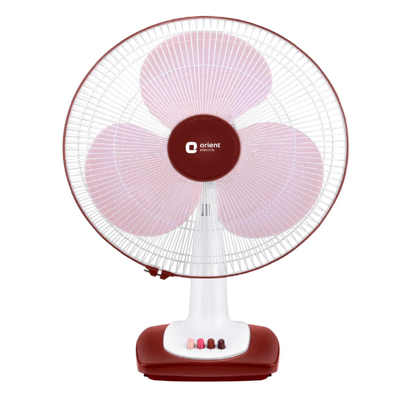 Orient Desk 26 400 mm Table Fan · White Red