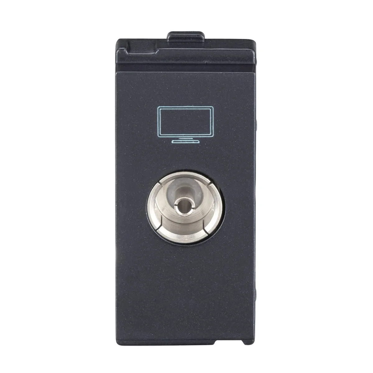 Lauritz Knudsen Englaze Tv Socket · Sparkle Black
