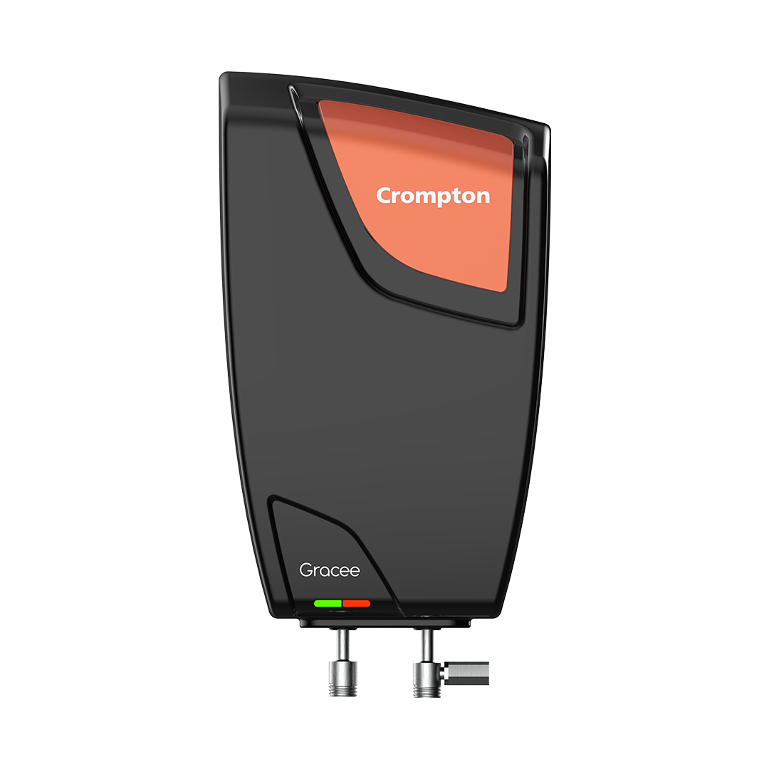 Crompton Gracee Instant Water Heater · 3000 W · 5 L · Black and Orange