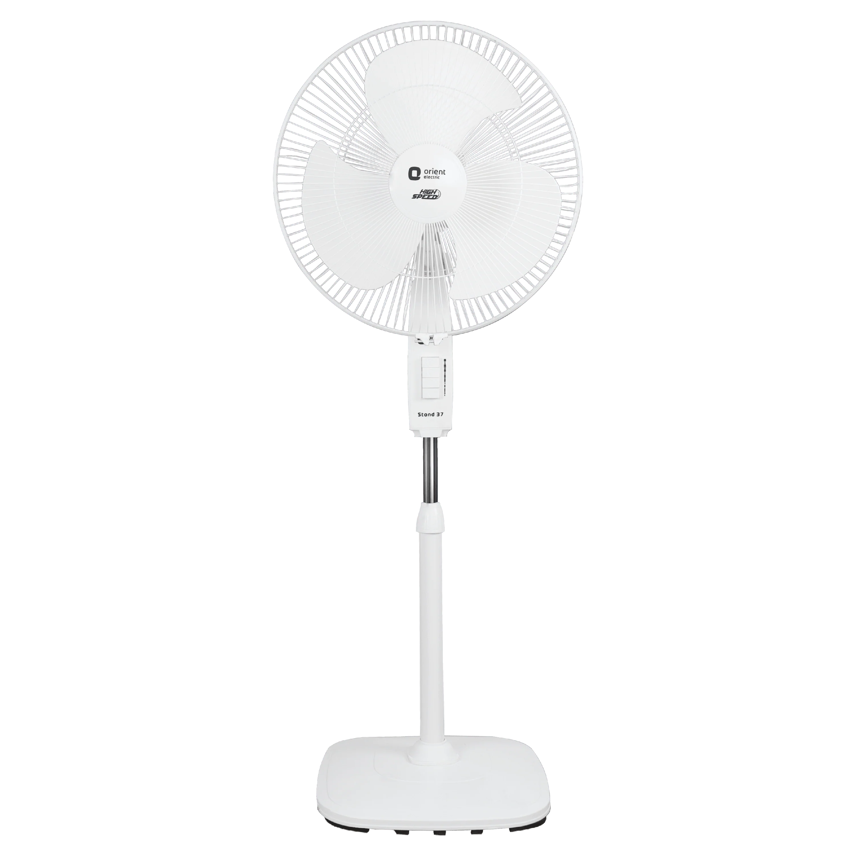Orient Stand 37 High Speed 400 mm Pedestal Fan · White