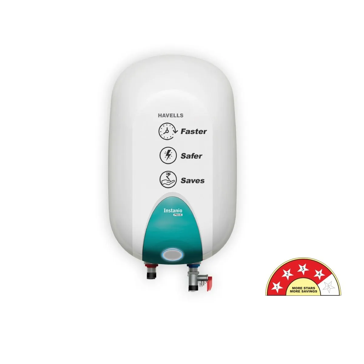 Havells Instanio Prime Storage Water Heater (Geyser) · White Blue · 25 L