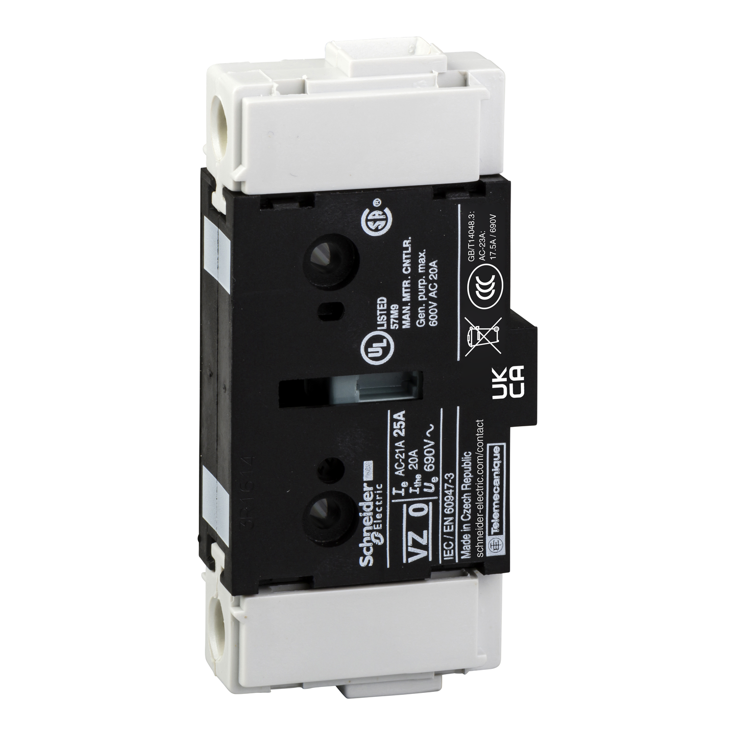 Schneider TeSys VZ Additional Pole · TeSys VARIO · 12 A · for V02