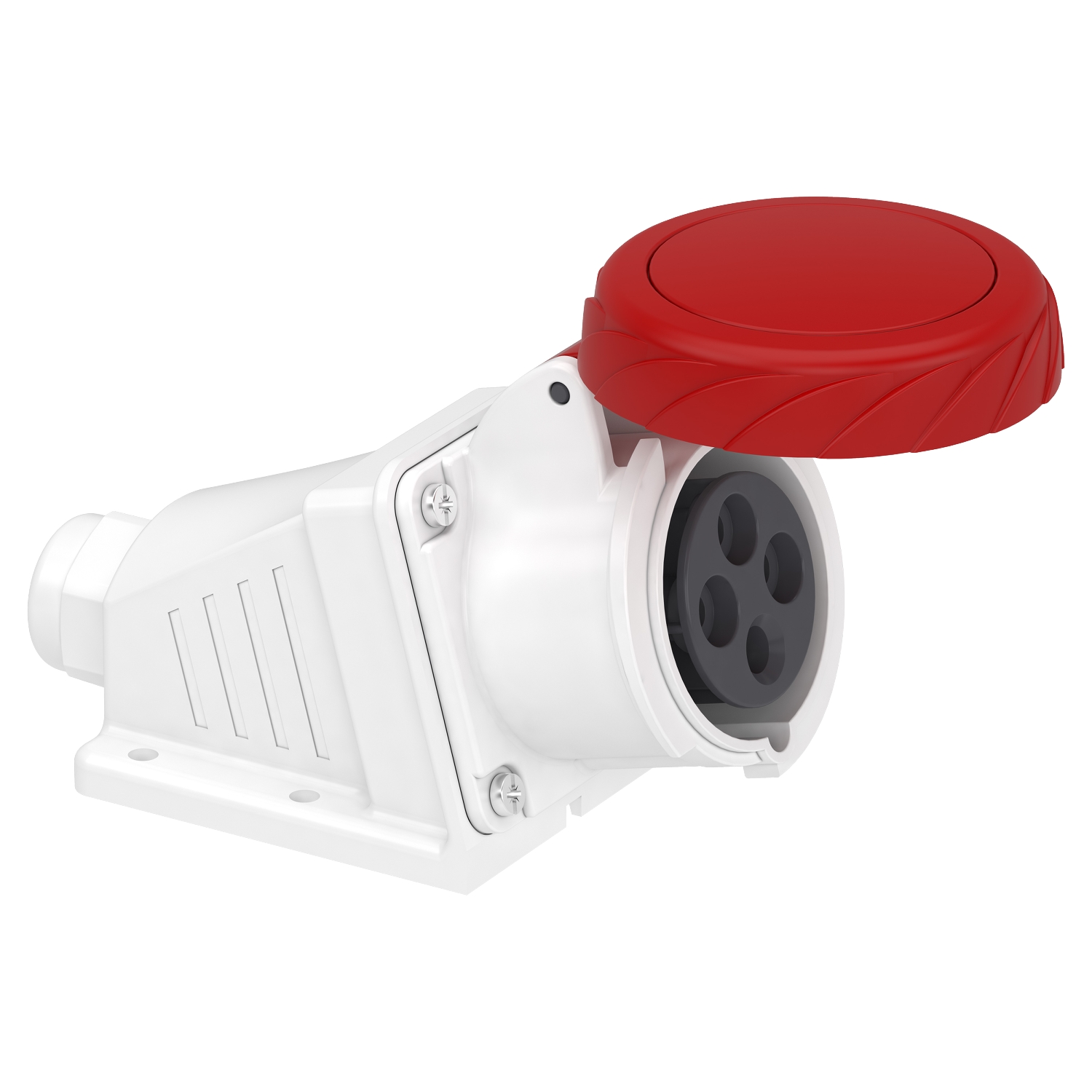Schneider Mureva Industrial Socket · 16 A · 3P+E · 380 to 415 V · IP67 · Grey (RAL 7035) · PKF16W734