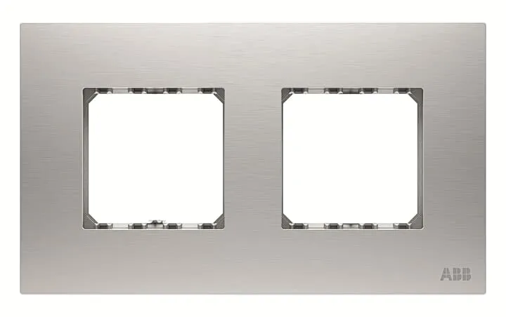 ABB AMD5244-ST Prem./double rocker frame 2G