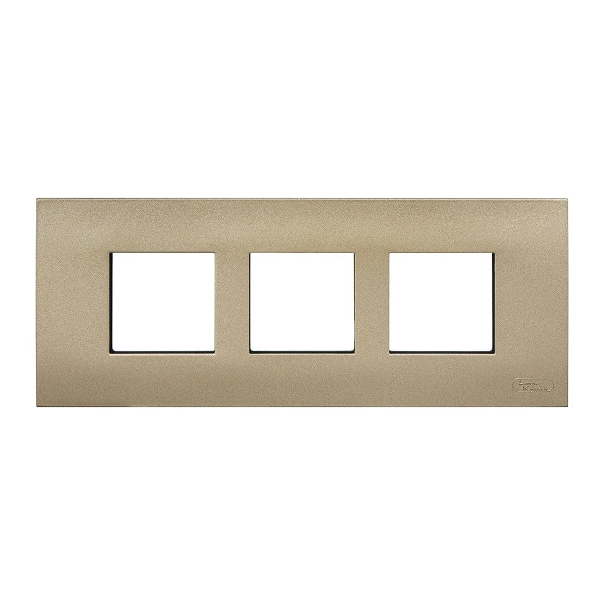 Lauritz Knudsen Encurve 6 M Plate · Vintage Gold