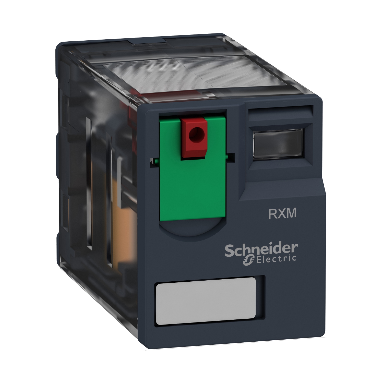 Schneider Harmony Plug-in Relay · 2 C/O · 12 A · 230 V AC 50/60 Hz coil · IP40 · RXM2AB1P7