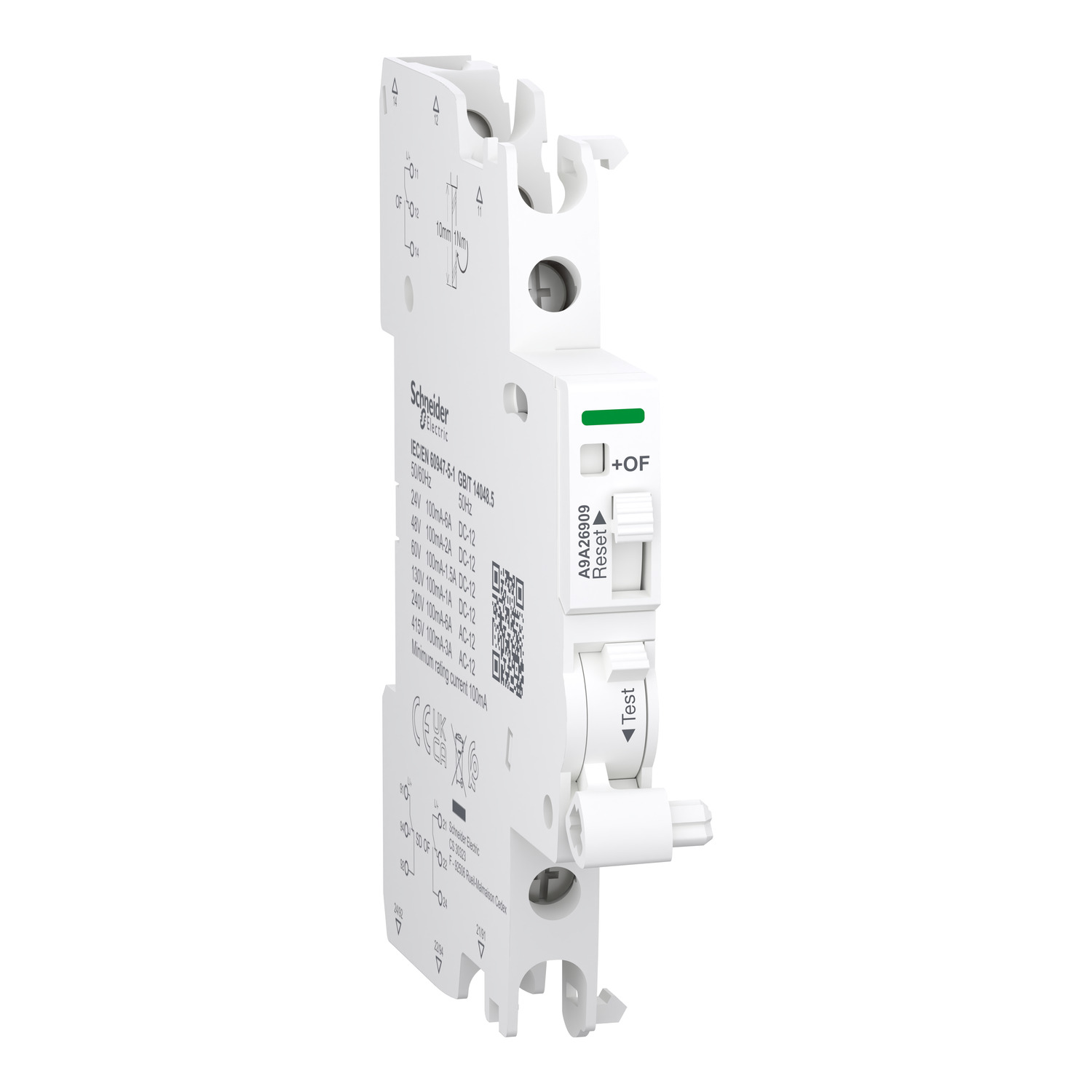 Schneider Acti9 iOF/SD+OF Double OC Or Fault Contact · Auxiliary contact · Acti9 A9 A · 2 C/O