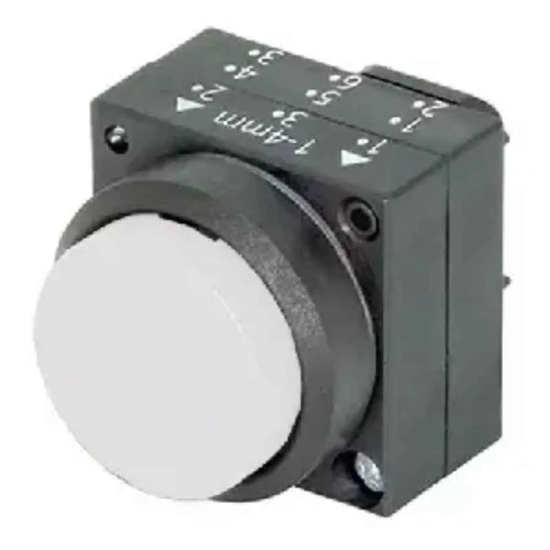 Siemens Sirius ACT 3SB5 Opaque Push Button Actuator 22 mm · White · Normal Type · With Holder