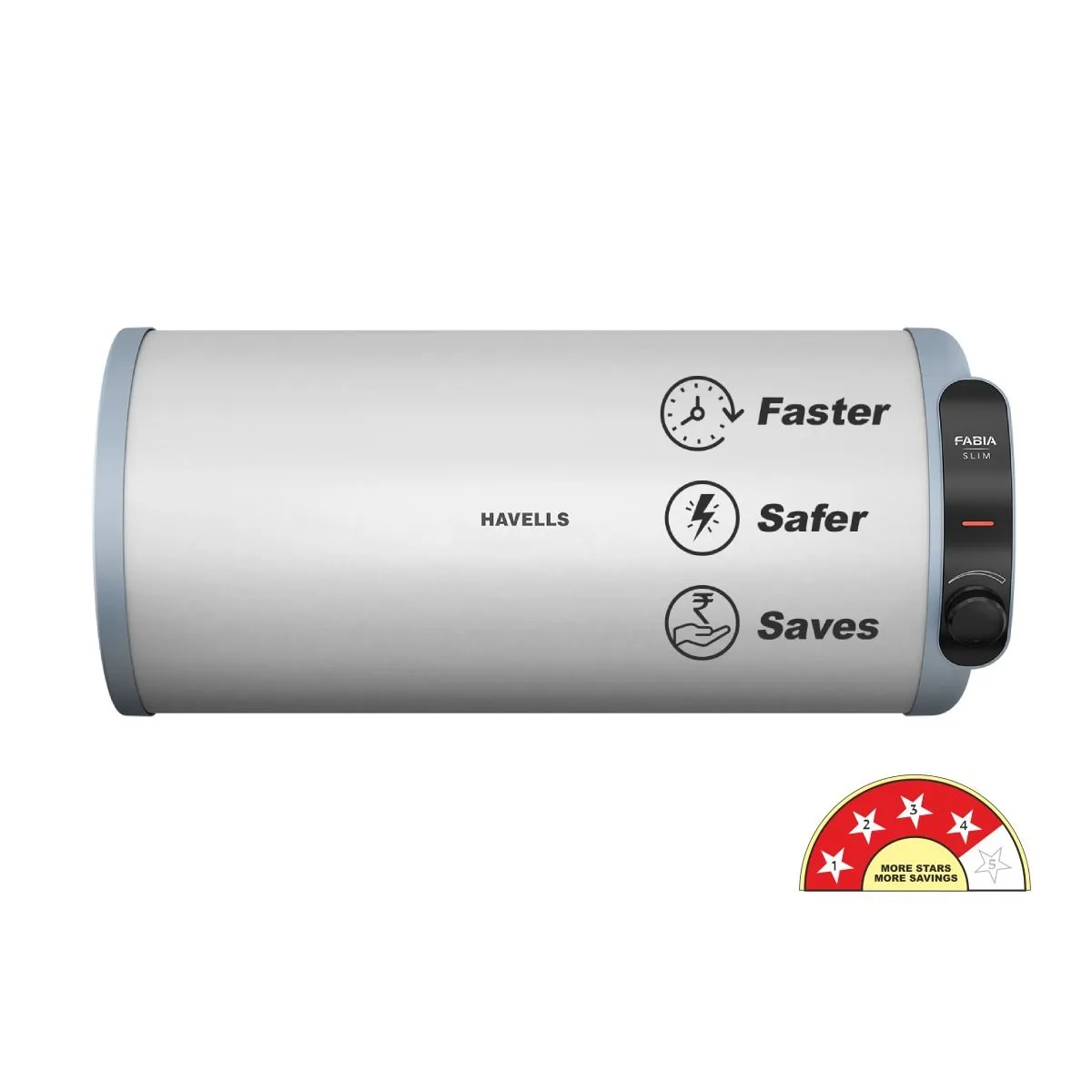 Havells Fabia Slim Horizontal Right Side Storage Water Heater (Geyser) · 10 L