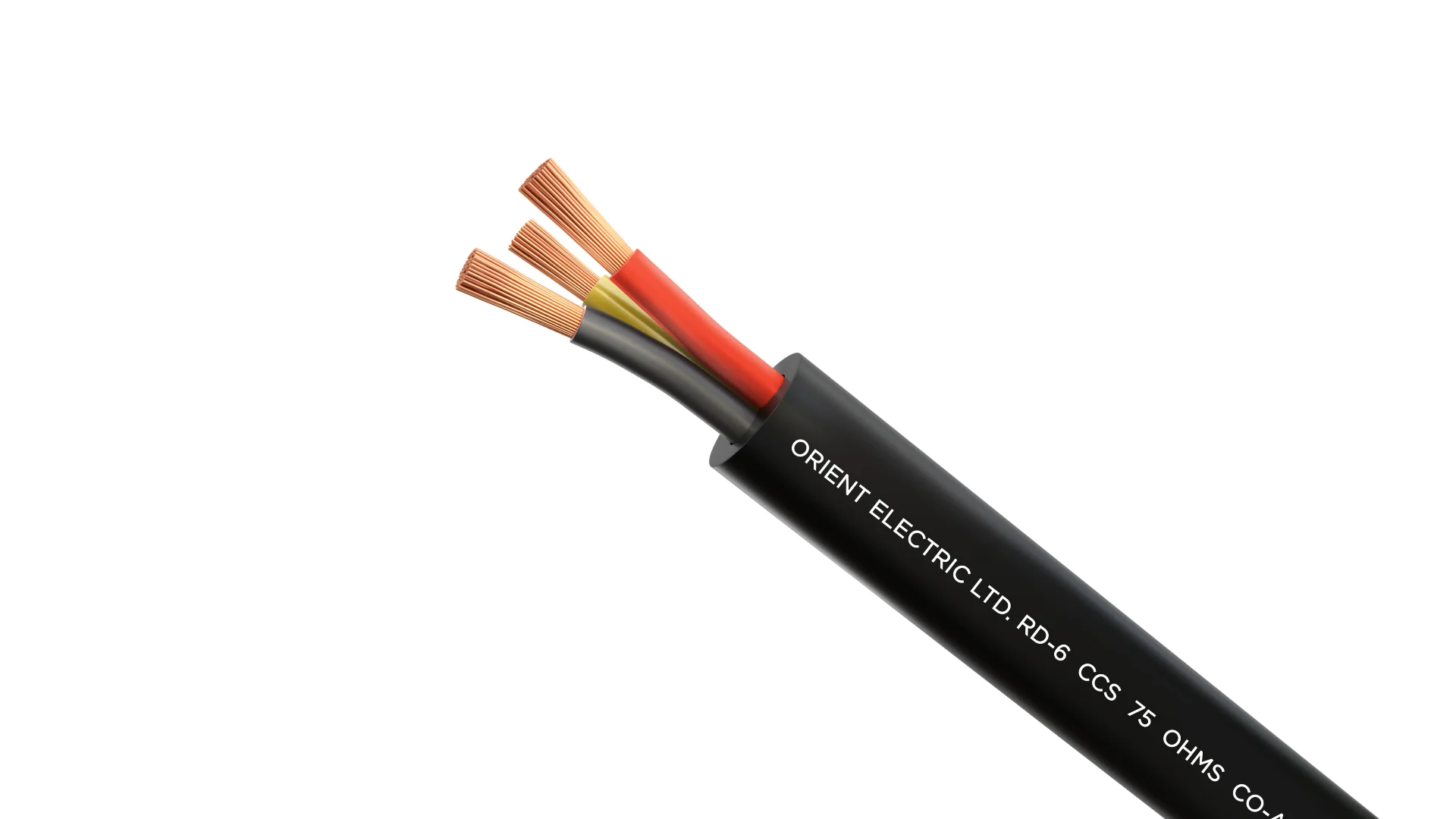 Orient 100 M Multicore Cable Wire · Black · 3 Core · 0.5 sq mm