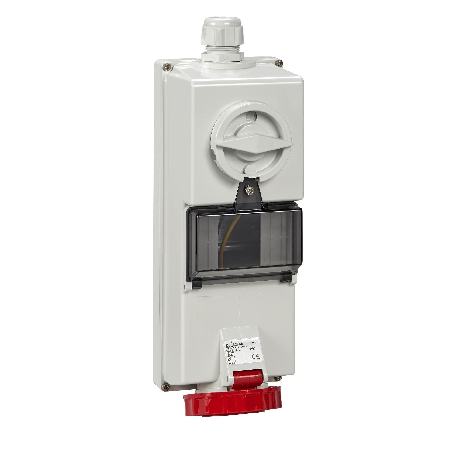 Schneider Mureva Isoblock Interlocked Socket · 16 A · 3P+N+E · 380 to 415 V · IP65