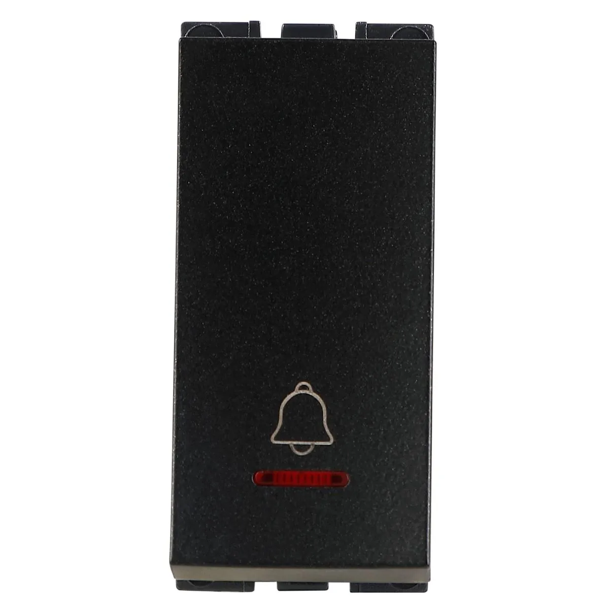 Havells Adiva 6 AX Bell Push Switch with Indicator · Black