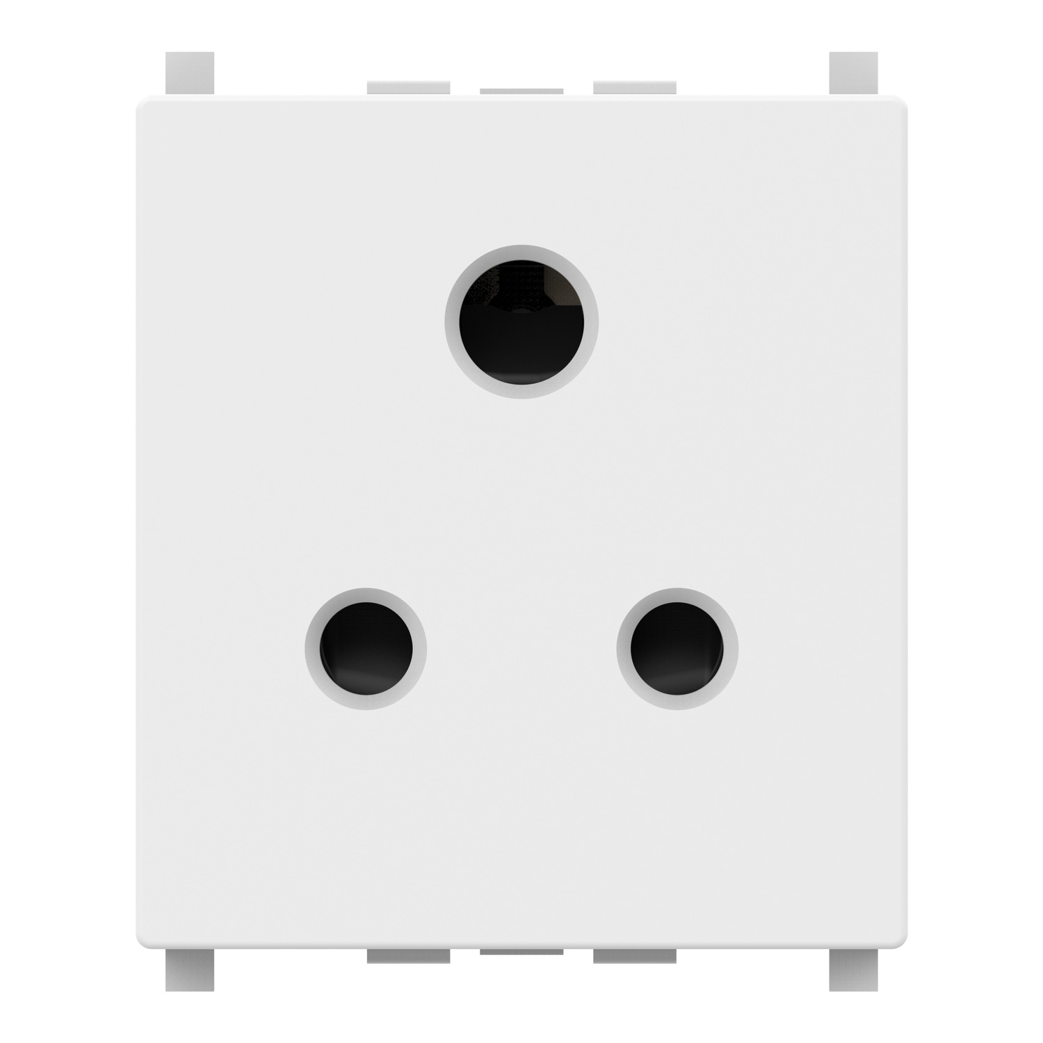 Schneider ZENcelo Socket-Outlet · 2P +E · with shutter · 6 A · white