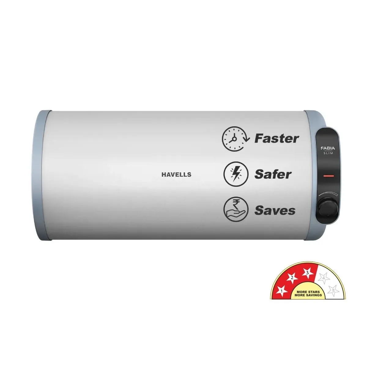 Havells Fabia Slim Horizontal Right Side Storage Water Heater (Geyser) · 10 L