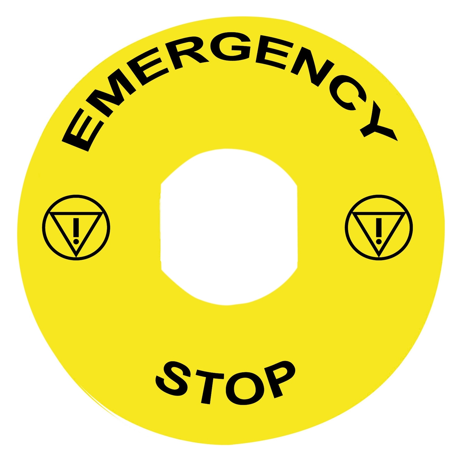 Schneider Harmony XB5N Legend · Marked ring legend · Harmony XB5N XB7N · plastic · yellow · 60mm