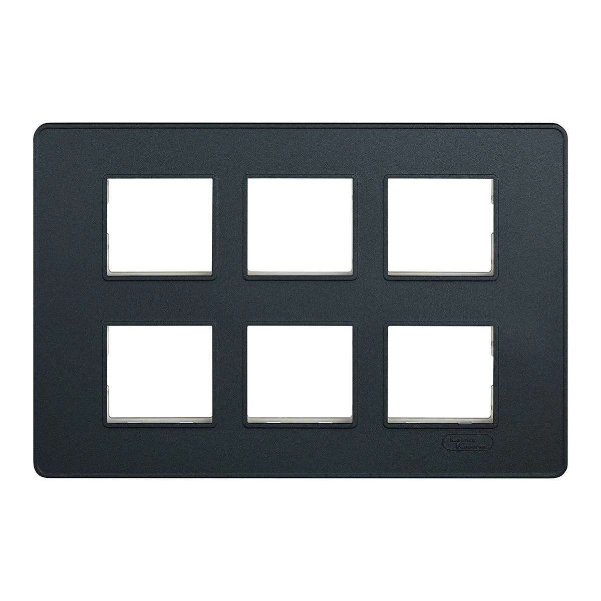 Lauritz Knudsen enGem Cover Plate · 12 M · with Grid Frames · Stone Grey