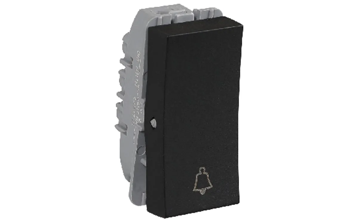 Havells 6 A Bell Switch Soot Black REO Elegant Bold